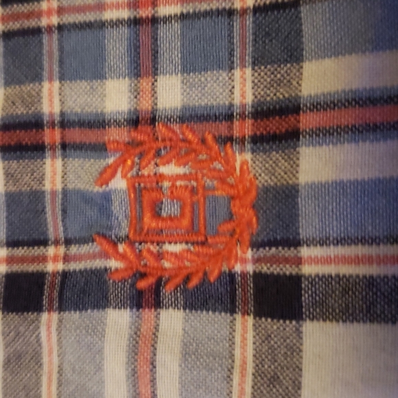 Chaps short sleeve button up plaid shirt boys size 6 - Picture 3 of 5